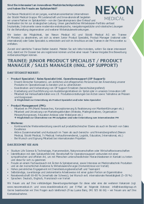 bild_Ausschreibung_Trainee Junior Product Specialist
